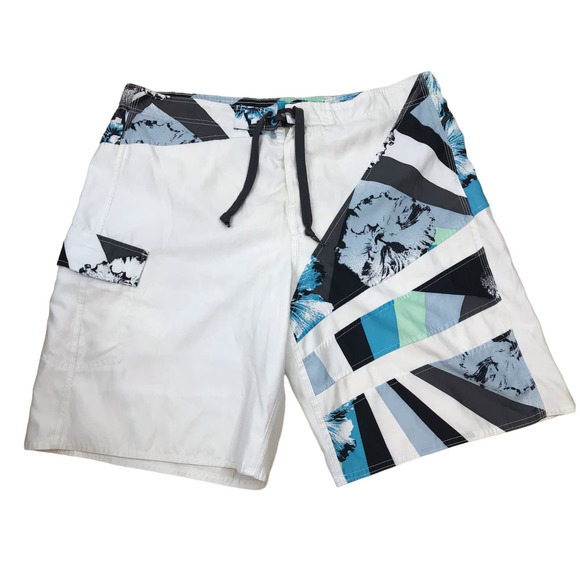Joe Boxer Men's Size Large Hawaiian Floral Graphic Board Shorts Swim Trunks - Picture 1 of 14